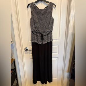 Black and White Dress Jumpsuit